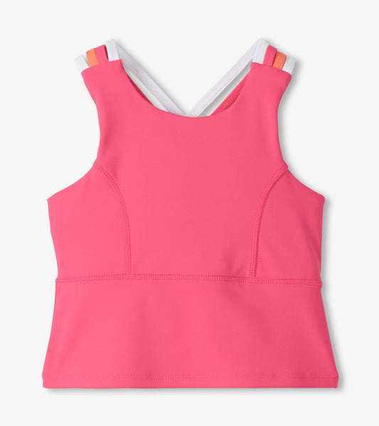 Hatley Girls Fandango Pink Strappy Active Tank
