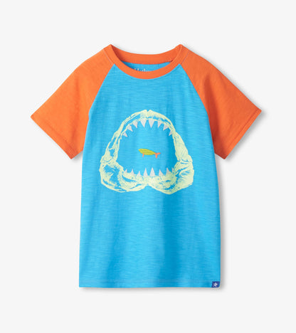 Hatley Boys Shark Raglan T-Shirt