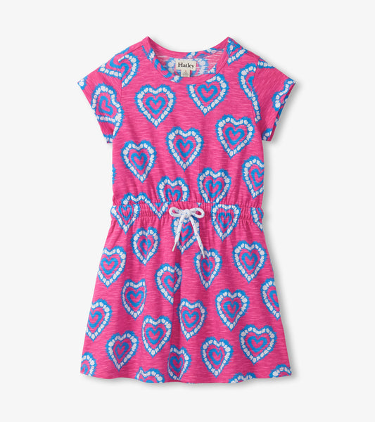 Hatley Girls Heart Burst Short Sleeve Dress