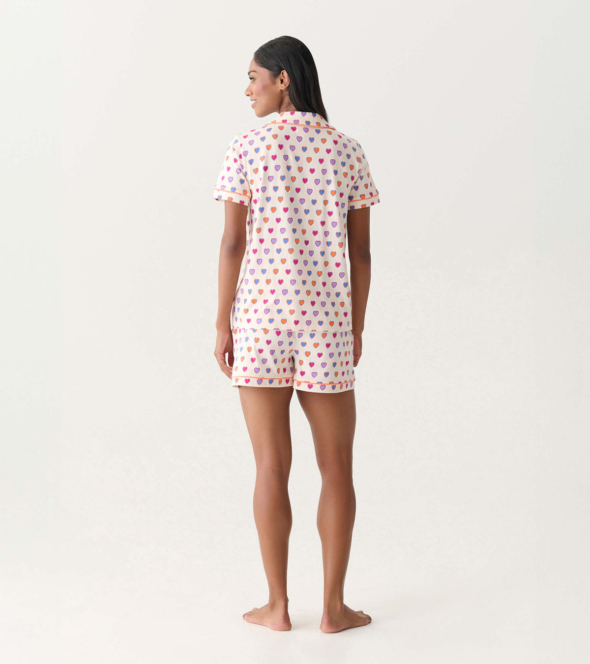 Hatley Women's Bunches of Hearts Short Pajama Set