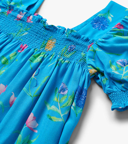 Hatley Girls Hyper Real Floral Smocked Dress