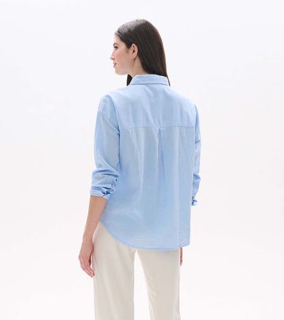 Hatley Relaxed Button Down - Light Blue Chambray