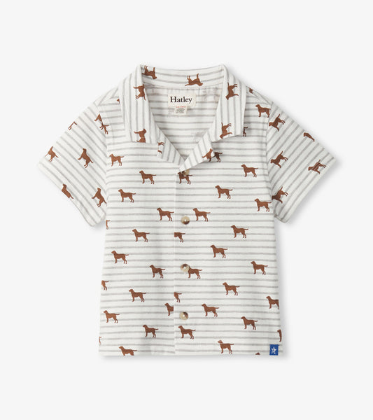 Hatley Baby & Toddler Boys Little Pups Jersey Button Down