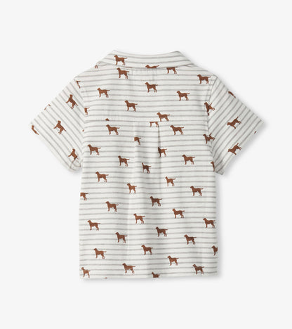 Hatley Baby & Toddler Boys Little Pups Jersey Button Down
