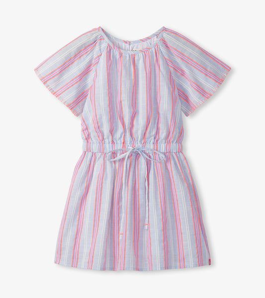 Hatley Girls Neon Chambray Stripes Woven Play Dress