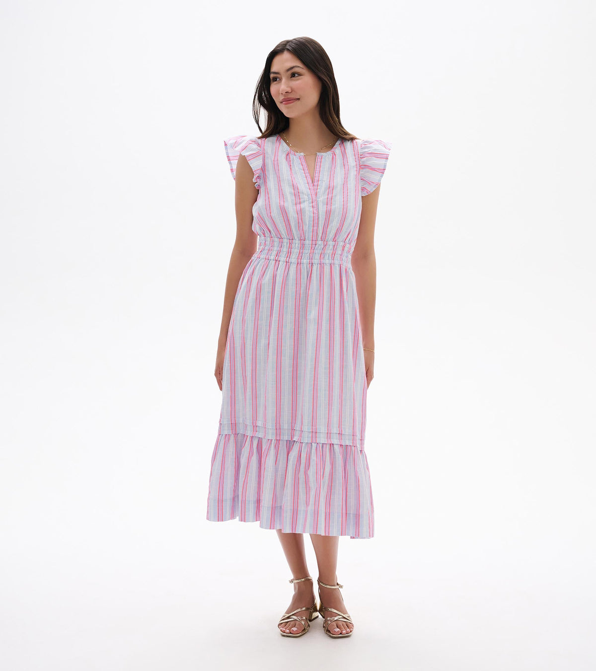Hatley Fiona Dress - Neon Stripes