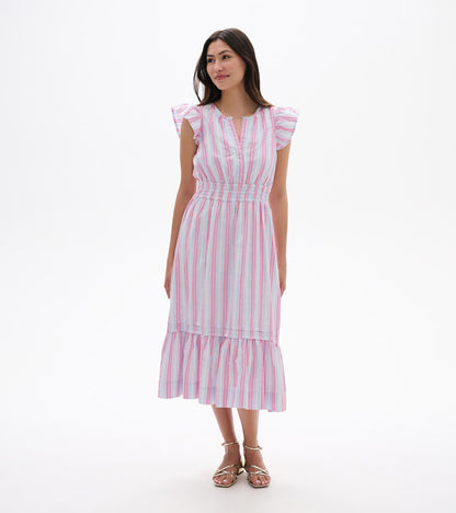 Hatley Fiona Dress - Neon Stripes
