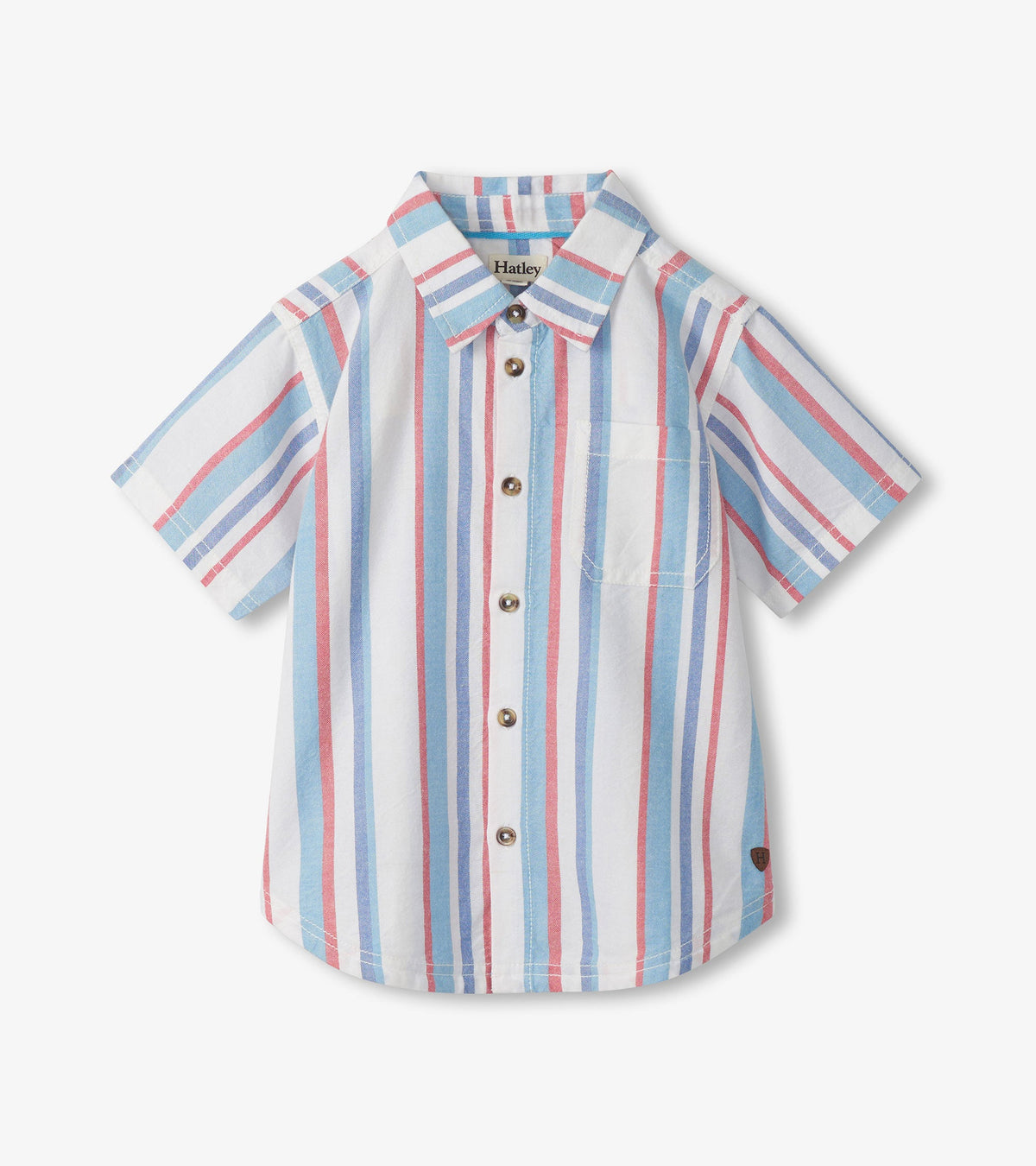 Hatley Boys Nautical Stripes Woven Button Down Shirt