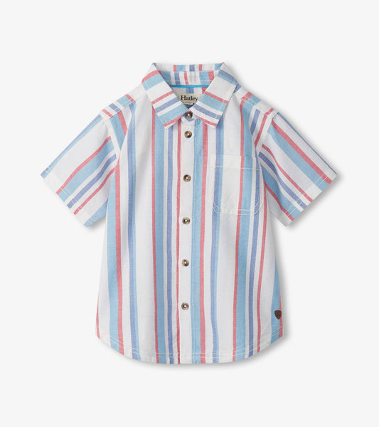 Hatley Boys Nautical Stripes Woven Button Down Shirt