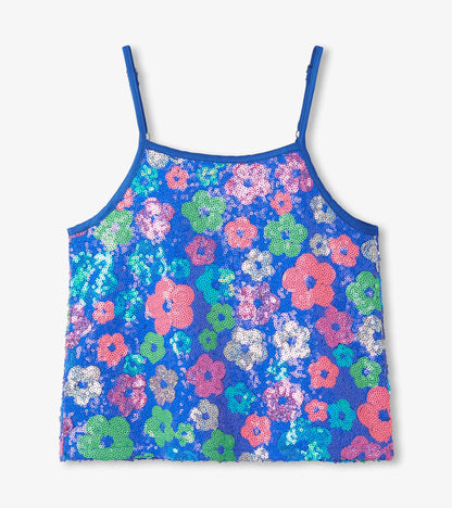 Hatley Girls Party Flowers Sequin Top