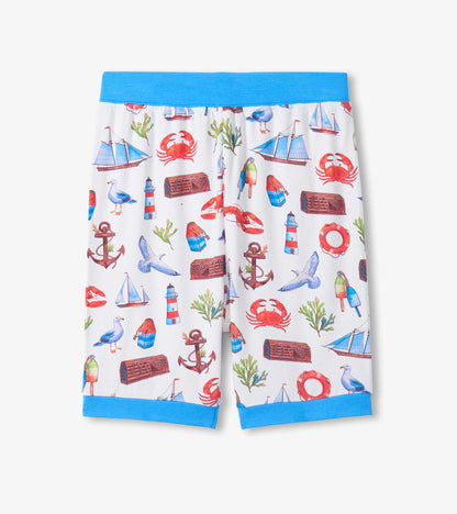 Hatley Boys Painted Seascape Bamboo Short Pajama Set