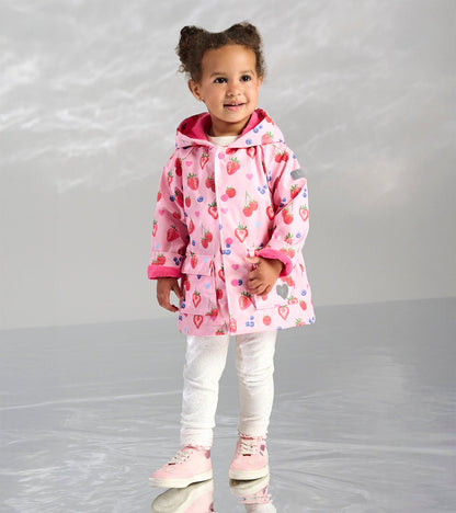 Hatley Baby & Toddler Girls Summer Berries Button-Up Rain Jacket