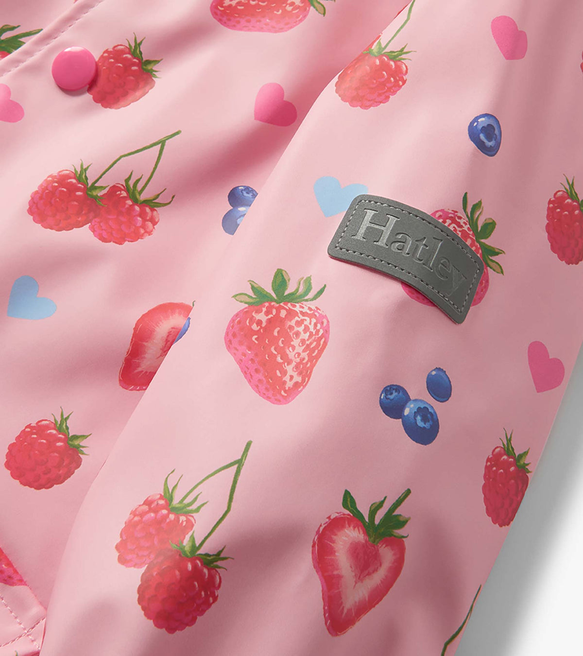 Hatley Baby & Toddler Girls Summer Berries Button-Up Rain Jacket