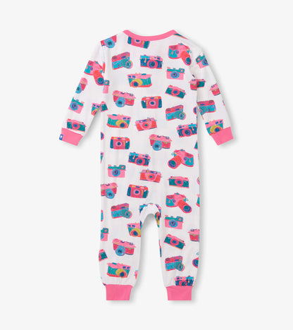Hatley Baby Girls Sketchy Cameras Bamboo Sleeper