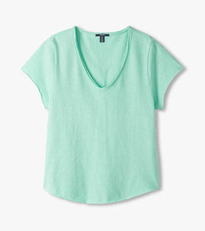 Hatley Sadie V-Neck Tee - Sea Glass