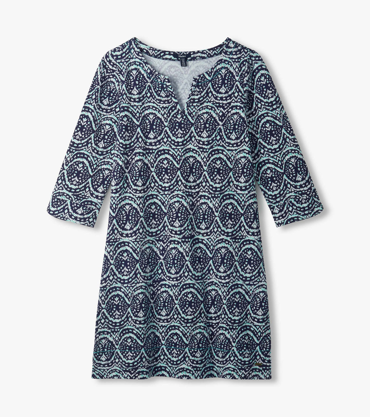 Hatley Lily Notch Neck Dress - Soft Ikat