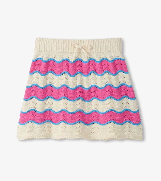 Hatley Girls Strawberry Moon Stripes Crochet Skirt