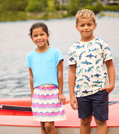 Hatley Girls Strawberry Moon Stripes Crochet Skirt