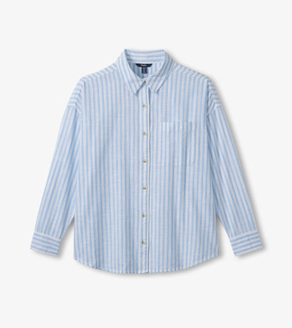 Hatley Relaxed Button Down - Cashmere Blue Stripes