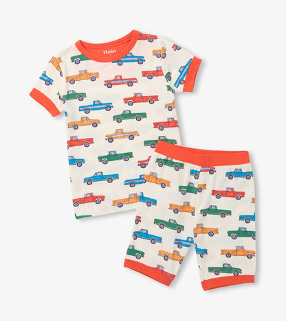 Hatley Boys Trucks Bamboo Short Pajama Set