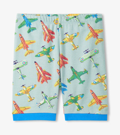 Hatley Boys Vintage Aircrafts Cotton Short Pajama Set