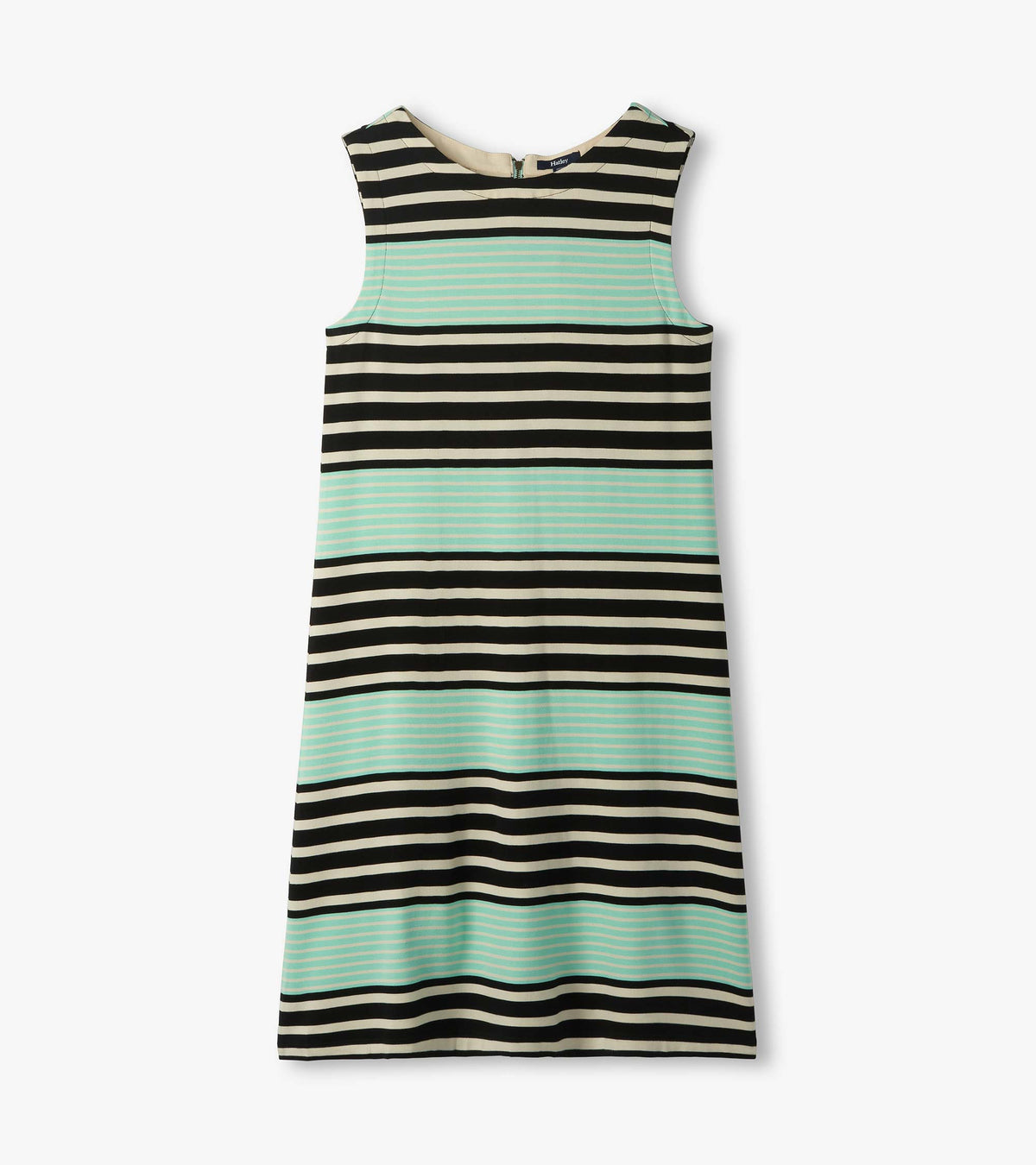 Hatley Sofia Dress - Black Colorblock Stripes