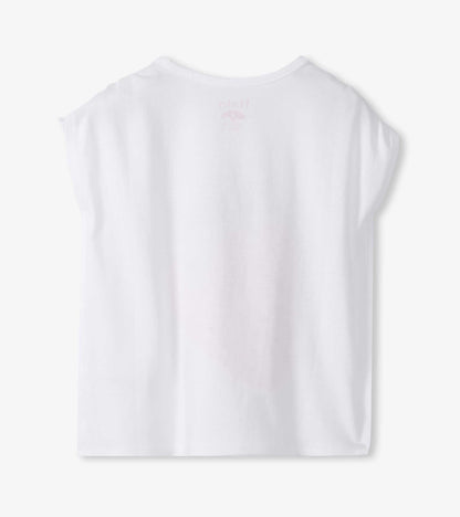 Hatley Girls Strawberry Cinched Shoulder Top