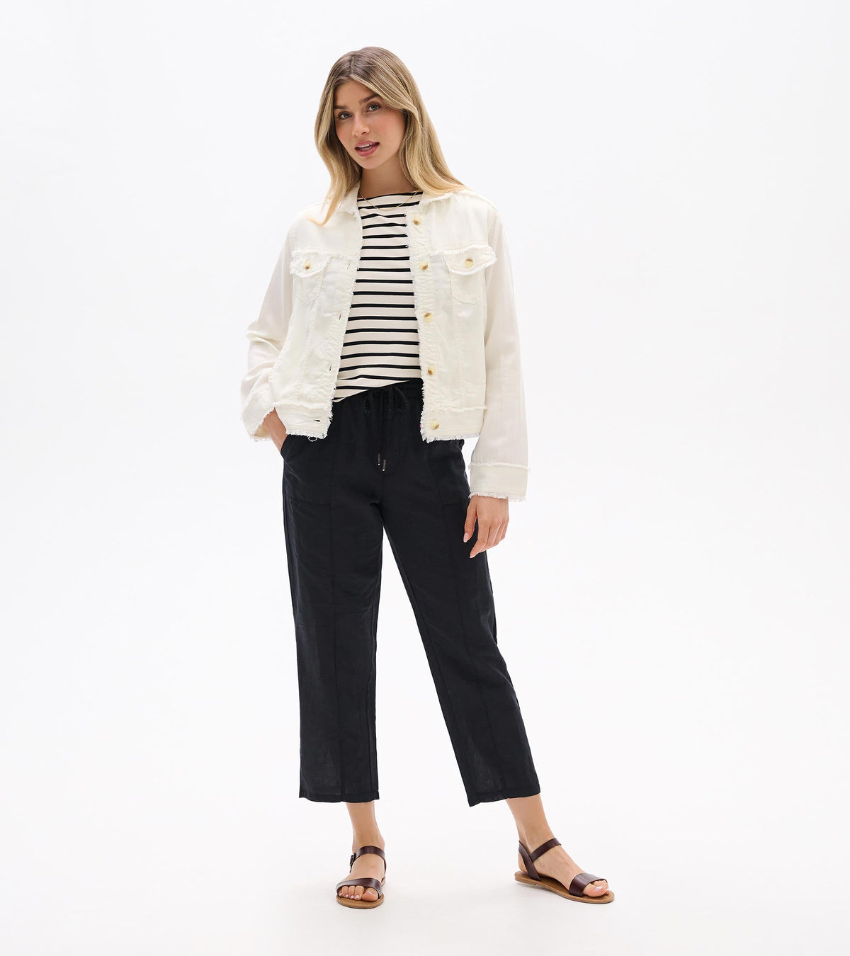 Hatley Tencel Jacket - Whisper White